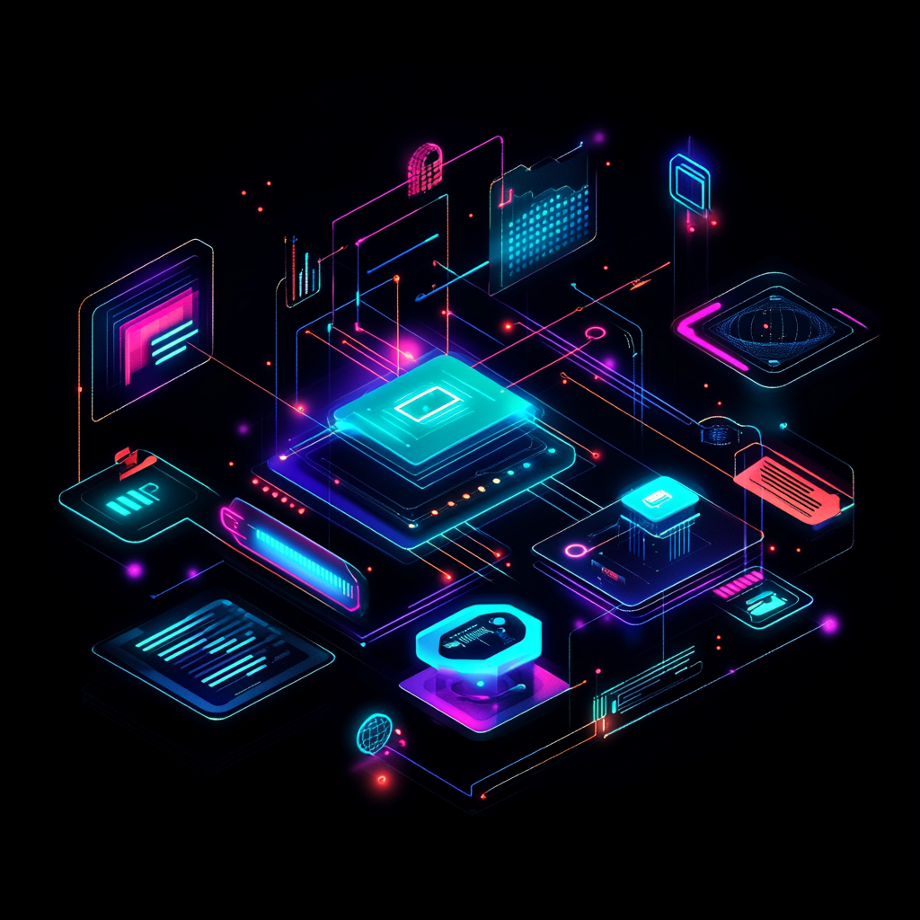 Isometric Laravel architecture graphic for Gold Coast businesses